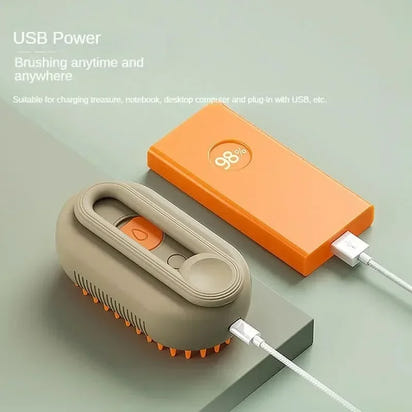 Pet Pamper Steamy Grooming Brush