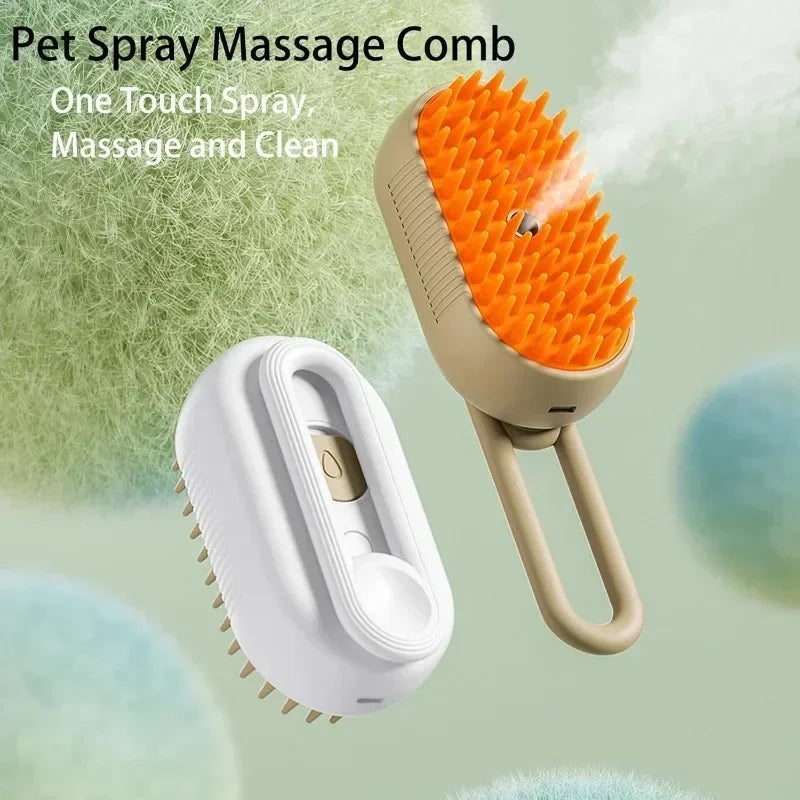 Pet Pamper Steamy Grooming Brush