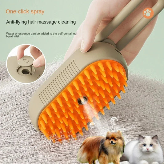 Pet Pamper Steamy Grooming Brush